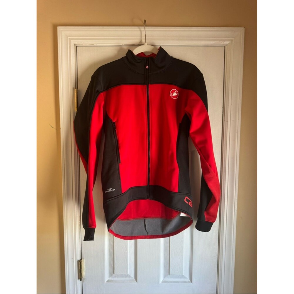 Castelli Men's Red & Black Performance Cycling Jacket